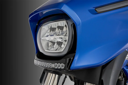 New Motorcycle GOAT-E LED Fairing Light Chrome Amber/White For Harley CVO Electra Street Glide Ultra FLHXU FLHX FLHXSE 2024 2025