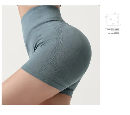 Seamless Shorts High Waisted Elastic Peach Hip Sports Yoga Pants Tight Fitting Quick Drying Fitness Pants for Women Sweatpants