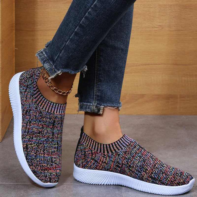 2022 Women Sneakers Fashion Socks Shoes Breathable Casual Sneaker Summer Vulcanized Shoes Women Trainers Tenis Feminino Flats