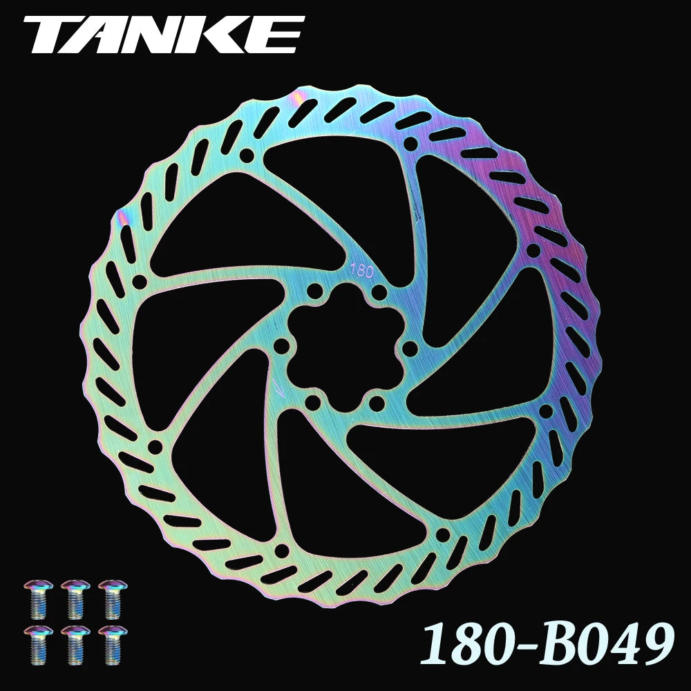 TANKE Bike Disc Brake 140 160 180 203 Rotors With Bolts Hydraulic Brake Road Mountain Bicycle MTB Oil Slick Rotor Bicycle Parts