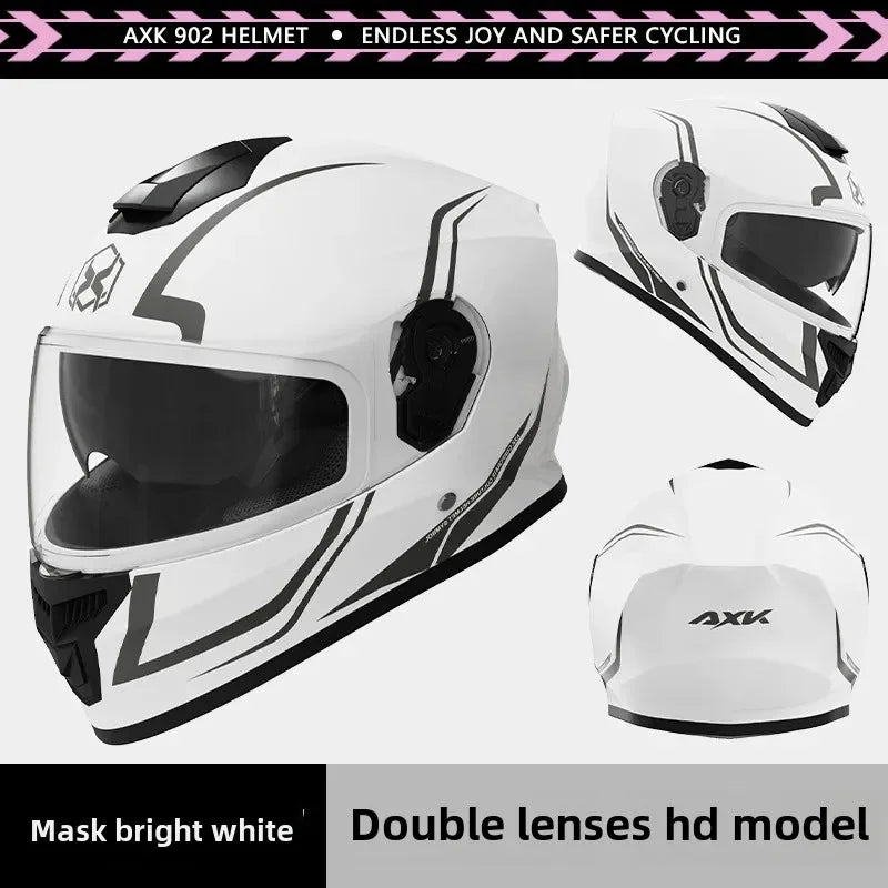 Unisex Motorcycle Helmet Winter Anti-Fog Warm Full Cover Helmet For Men And Women Electric Car Cycle Motorcycle Equipment Access
