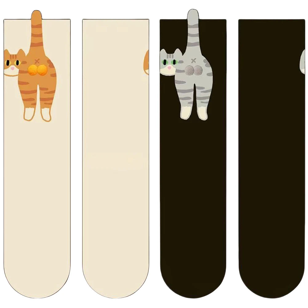1/2/3Pair Cartoon Cute Cat Balls Cotton Socks Funny Cat Cotton Socks Breathable Soft Novelty Stocking Kawaii Gift Sock for Gifts