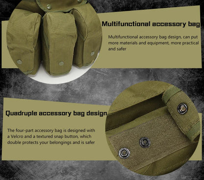 Tactical Vest MOLLE CS Training Equipment Hunting Chest Vest Security Quick Release AK Belly Pocket Vest Hunting Equipment