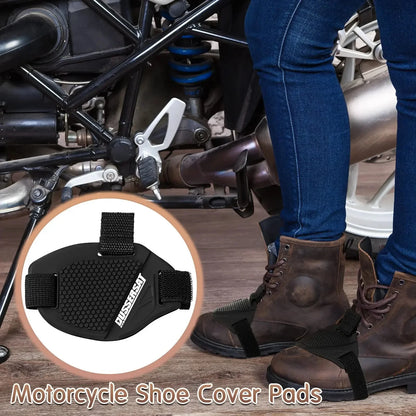 Motorcycle Boot Protection Pad Rubber Boot Protection Cover Adjustable Protection Anti-slip Pad Motorcycle Shoe Protection
