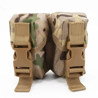 Tactical Pouch Double Frag Grenade Pack Molle EDC Tool Bag Accessory Pouch Shooting Hunting Airsoft Equipment Military Gear
