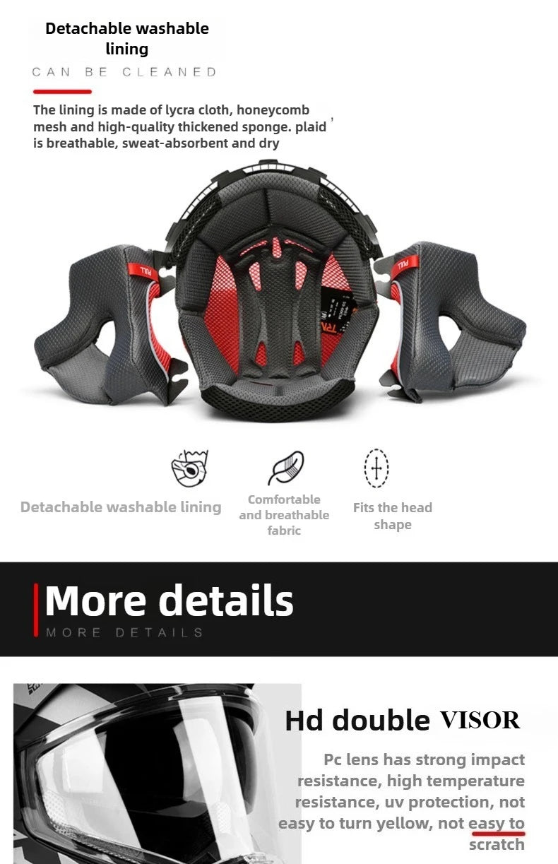 Tiger JTO1 Adventure Motorcycle Helmet Dual SunVisor Helmet Size S-3XL Off-road Casco Moto Highly Breathable For  ADV Long Rides