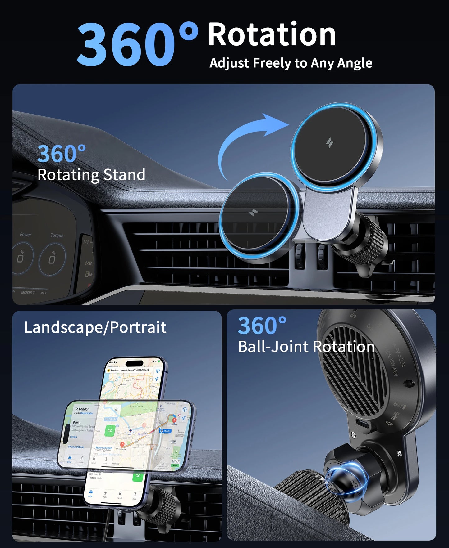 QI2 25W Magnetic Car Wireless Charger With 63W Car Charger For iPhone 17 16 15 Pro Max Macsafe Car Phone Holder Stand Mount Fast