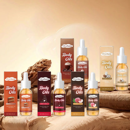 Vanilla Body Oil Improve Dryness Skin Increase Elasticity Relieve Roughness Hyaluronic Acid Body Oil Quick-Absorb Skin Care