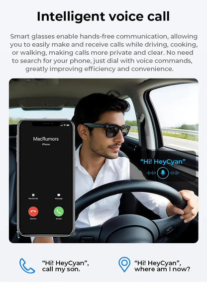 Multifunctional  Smart AI Camera Glasses with 8MP 140+ Languages Real-Time Translation Bluetooth Music 1080P Video Recording