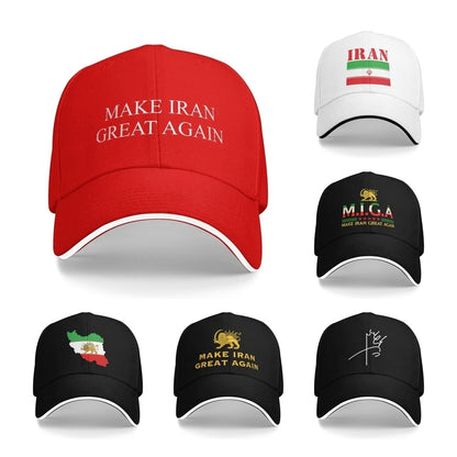 Make Iran Great Again Sun Hat Spring Sunscreen Cap Men's Women's  Fashion Baseball Cap New Outdoor Hats