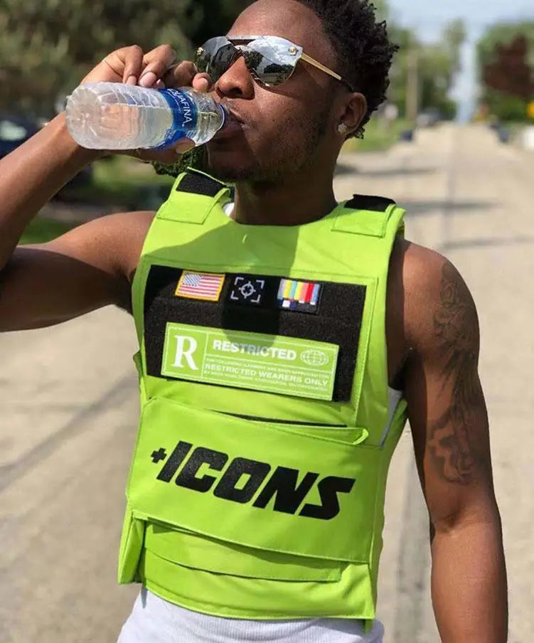 2022 rapper hiphop MC VEST TANK TOP fashion new design top street fashion icons Tactical vest Colete Tatico Chalecos para hombre