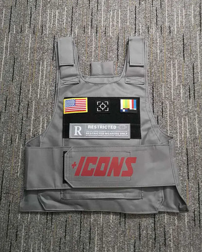 2022 rapper hiphop MC VEST TANK TOP fashion new design top street fashion icons Tactical vest Colete Tatico Chalecos para hombre