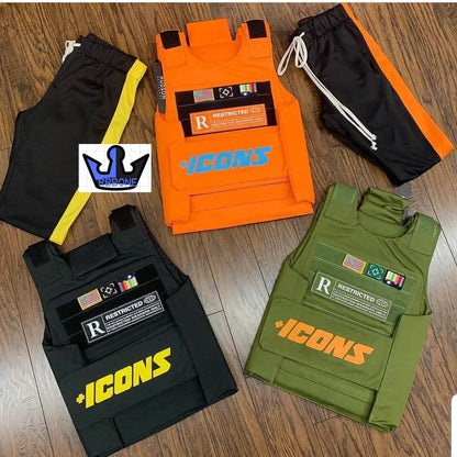 Vests Icon gilet Trending CS Vest Tactical military hiphop rapper FASHION VEST Outerwear Men's Fashion Tactica ICONS jacket vest