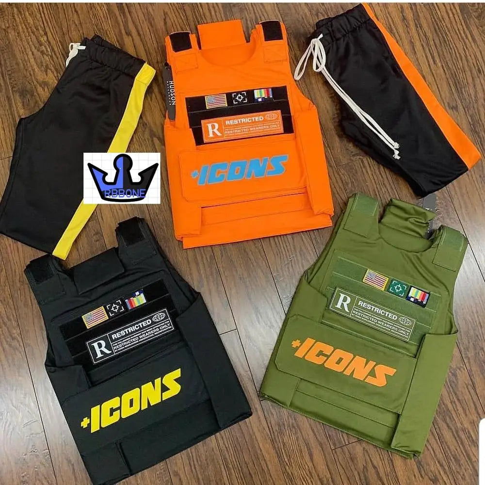 Vests Icon gilet Trending CS Vest Tactical military hiphop rapper FASHION VEST Outerwear Men's Fashion Tactica ICONS jacket vest