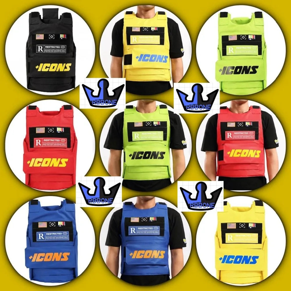 Vests Icon gilet Trending CS Vest Tactical military hiphop rapper FASHION VEST Outerwear Men's Fashion Tactica ICONS jacket vest