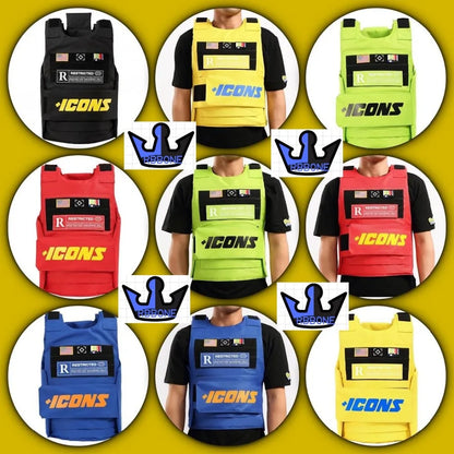 Vests Icon gilet Trending CS Vest Tactical military hiphop rapper FASHION VEST Outerwear Men's Fashion Tactica ICONS jacket vest