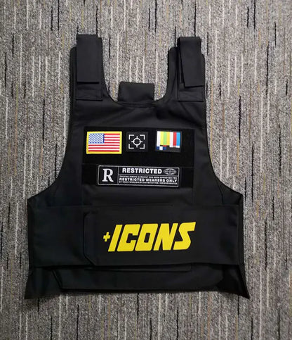 2022 rapper hiphop MC VEST TANK TOP fashion new design top street fashion icons Tactical vest Colete Tatico Chalecos para hombre