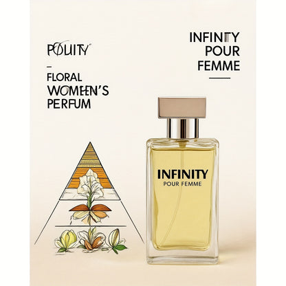 Eau de Parfum – Floral Women's Perfume – with Notes of Bergamot, White Lily, White Rose, Sandalwood & Amber – Long Lasting Fragrance