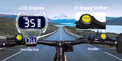 Victor 26" Electric Bike for Adults, Electric Mountain Bike with 36V 10.4Ah Removable Battery, Cheap And E-Bike for Men & Women, Suitable for Commuting Exercise, Meeting Complex Terrain Riding Needs And Enjoying Leisure Time