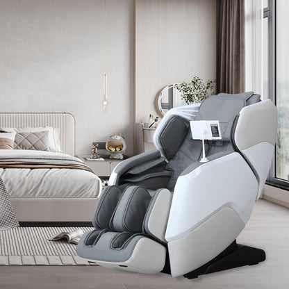 Three Colors Black, Beige, And Gray 4D & 2D Dual-Mechanism Massage Chair Full Body 2025 4D Massage Chair Full Body Zero Gravity Massage Chair With Voice Control