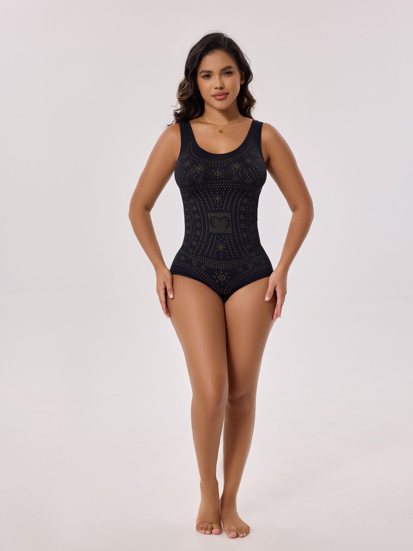 1pc CELILIN Women's Full-Coverage Tummy Control Bodysuit - Seamless Compression Shaping Suit with Bust & Abdominal Shaping, Postpartum Wear, Solid Color Full-Body Shaper (Hand Wash/Dry)