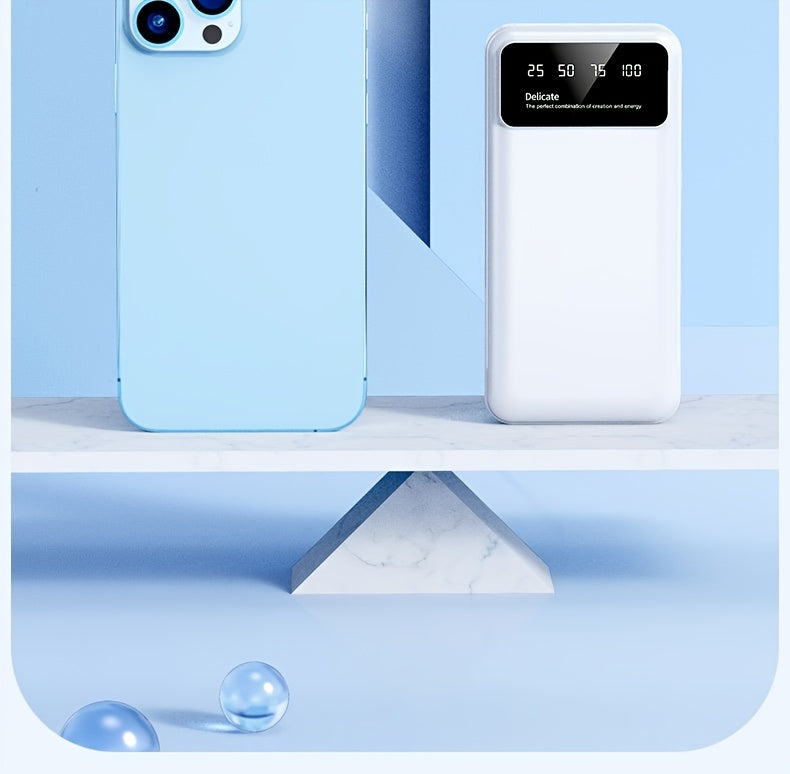 65000mAh High-capacity Portable Power Bank, Portable USB Charger, for iphone17/ 16/ 15/ 14/ 13/ 12/ 11/ XS, Portable Charger with LED Power Display Outdoor Travel Emergency Backup Power Bank, Best Gift for Halloween And Chris