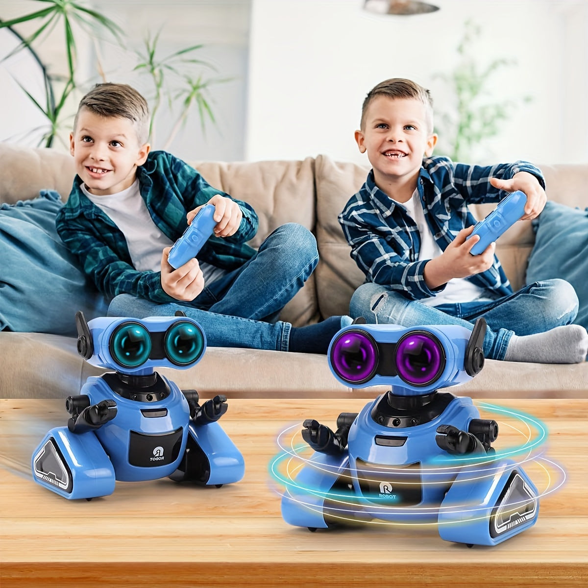 STEM RC Robot with Dance & Music, Smart Interactive Boys & Girls, Blue & Black Kids Dancing Robot,, Ideal Gift for Boys & Girls 3-6 Years Old, Robot Dog, Robot Puppy, Robot Pet, Dog Robot, Robot Jouet, Robotic Dog, Interactiv