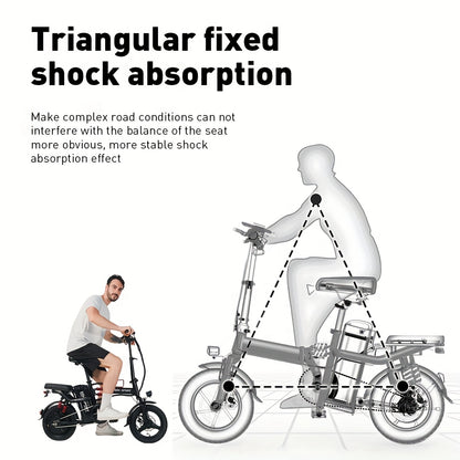 Foldable Electric Bike for Adults & Teens, M1 700W Ebike, 48V 20Ah Removable Battery 32km/h, LCD Display, Perfect for Back to College, Dual Disc Brakes, Commuting, Camping And Giving (Fall Deal)