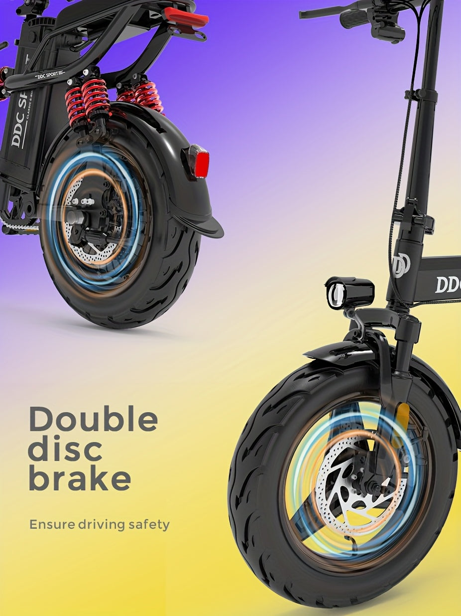 700W Folding E-Bike for Adults: Tackle 25° Hills & 20MPH Speeds. 35-Mile Range with 48V 20Ah Removable Battery, 385LBS Capacity & 11-Layer Shock Absorption for A Smooth Ride. Your All-in-One Commute & Adventure Solution