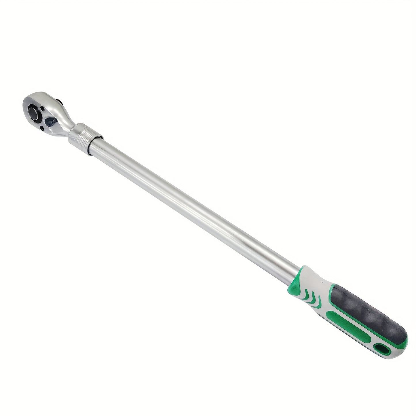 PMMJ Extra Long 1/2-Inch Drive Ratchet Wrench, 600mm/23.6inch, Carbon Steel, Interchangeable 72-Tooth, Reversible, Quick Release, for Auto, Motorcycle, Mechanical Repair Tools