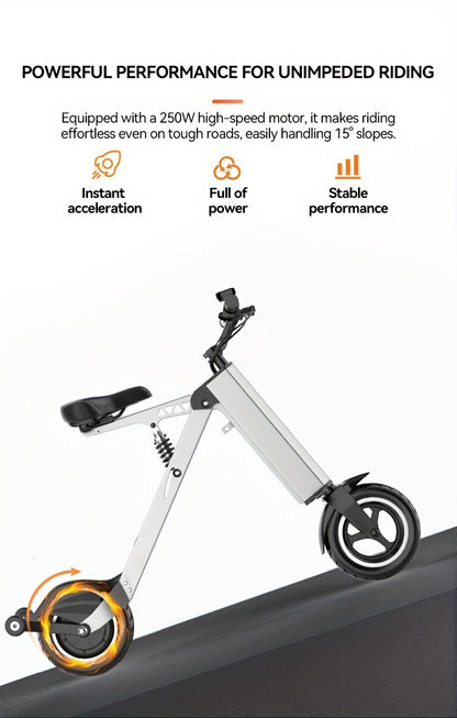 2Wheels 10'' Tires Electric Scooter 36V 7.5AH Battery 250W Motor 15Mph 15Miles, Electric Scooter for Women, Scooter Electric Fast, Scooter, Electric Scooter with Seat, Lastmile Transport, Urban Commuting, Modern Mobility, Por