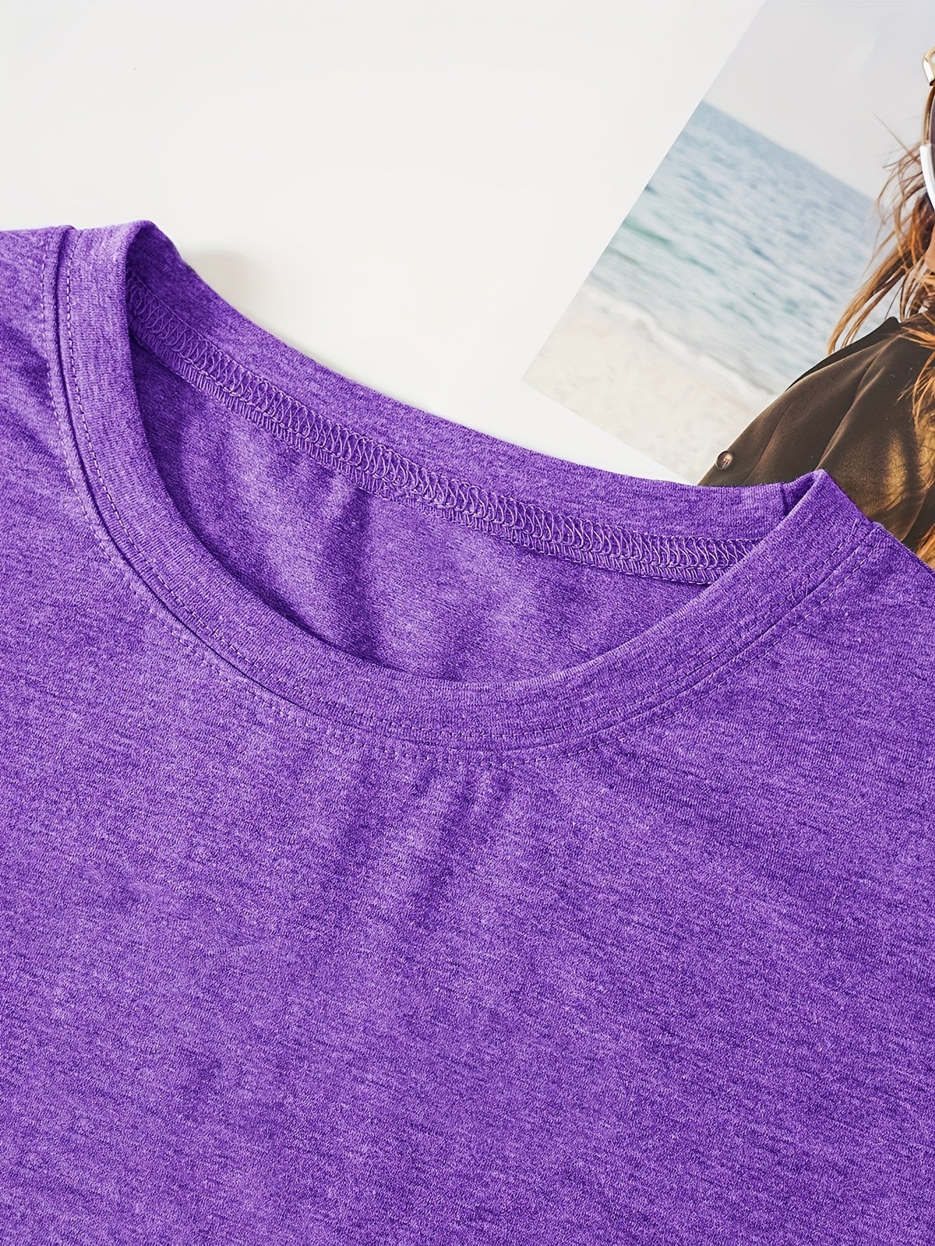 Mom Grandma Print Crew Neck T-shirt, Casual Short Sleeve Top For Spring & Summer, Women's Clothing
