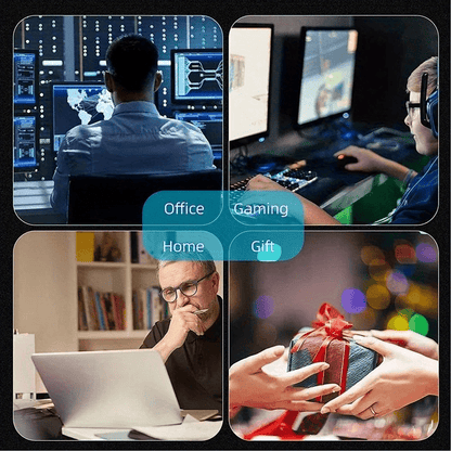 Large Robotic Heart Gaming Mouse Pad - Vibrant DJ Mixer Design, Anti-Slip Rubber Desk Mat for PC & Laptop, Office & Gamers, Soft Fabric Surface, Blue & Red Aesthetic