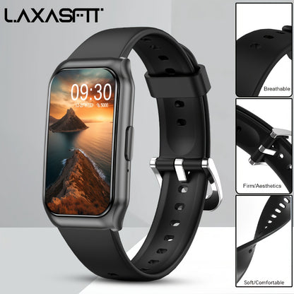 2025 New Smart Bracelet for Phone & for Android - 1.45inch Full Touch Screen, Call/Message Notifications, Music Control, Fitness Tracker with 100+ Sports Modes, Pedometer | Alarm | weather, Silicone Band - Perfect Gift for Me