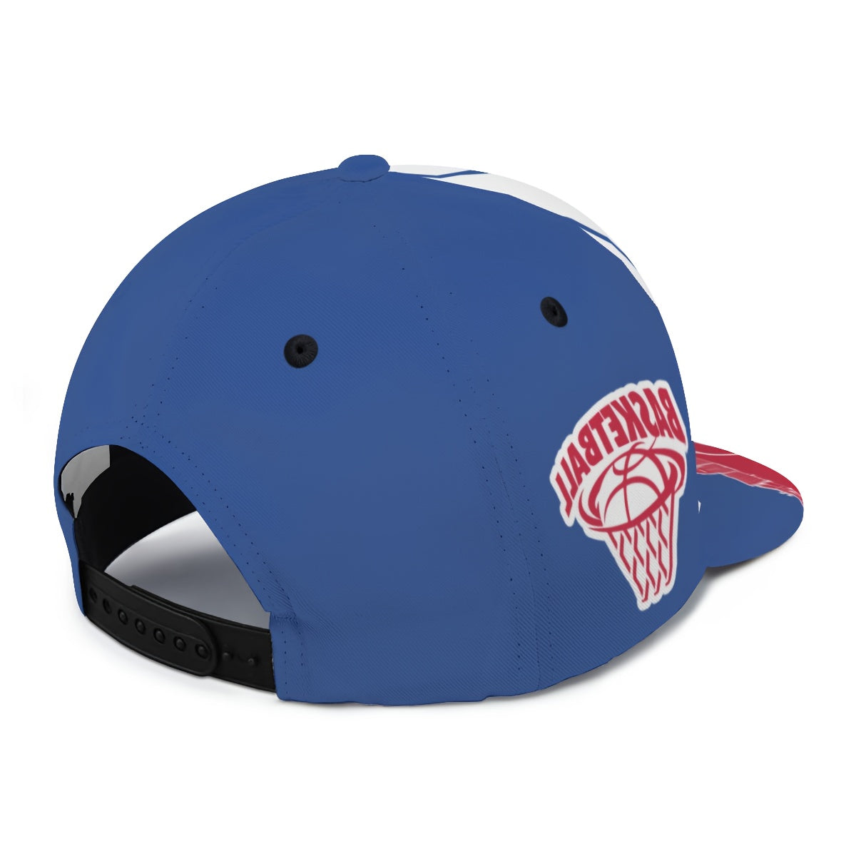 Unisex Basketball Cap with a Flat Brim - Adjustable Hat Featuring a Snap Closure, Creatively Designed with Detroit City Vertical Stripe Print - Game Day Cap - Fan Apparel - Breathable for All Seasons - Suitable for Outdoor An
