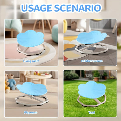 Kids Swivel Chair | Kids Sensory Spinning Chair for Autism | Body Coordination Training Chair | Cat Claw Shaped Non Slip Sensory Toys 360° Spinning Chair for Kids Aged 3+ | Back to School Supply