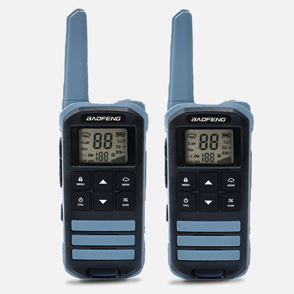 BAOFENG FR-22A FRS Two-Way Radio for Adults - Long Range, USB-C Charging, Rechargeable, NOAA, Flashlight, 1.5-3km Range, 36V Operating Voltage, ABS Material, Business Frequency, Outdoor Communication, Sleek Design, Durable Co