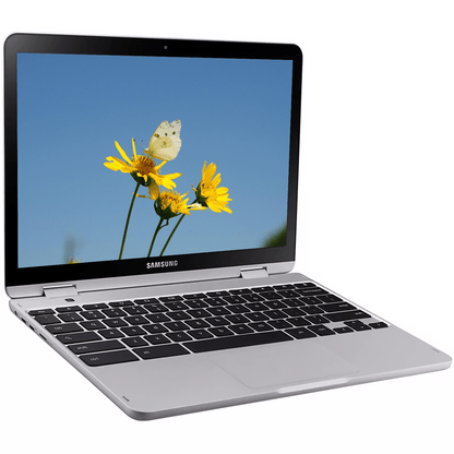 Samsung Chromebook Plus V2 Home & Business 2-in-1 Laptop, Intel Celeron 2-Core, 12.2" 60 Hz Touch Wide UXGA (1920x1200), Intel UHD 615, 4GB RAM, 64GB eMMC, 64GB SD Card, Chrome OS