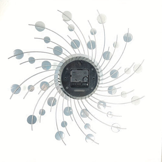 1pc Silent Home Clock - Creative Crystal Bead Decorative Wall Clock in European Style