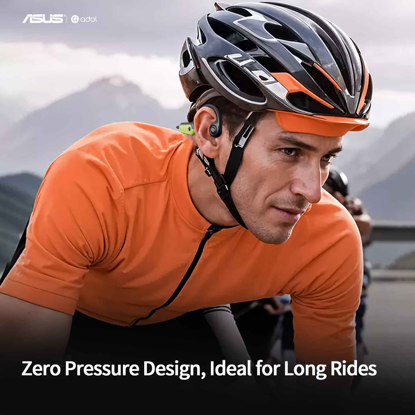ASUS Bone Conduction Open-Ear Wireless Earphones with Mic and Multi-Function Controls, Perfect for Sports, Fitness, Riding, and Gaming
