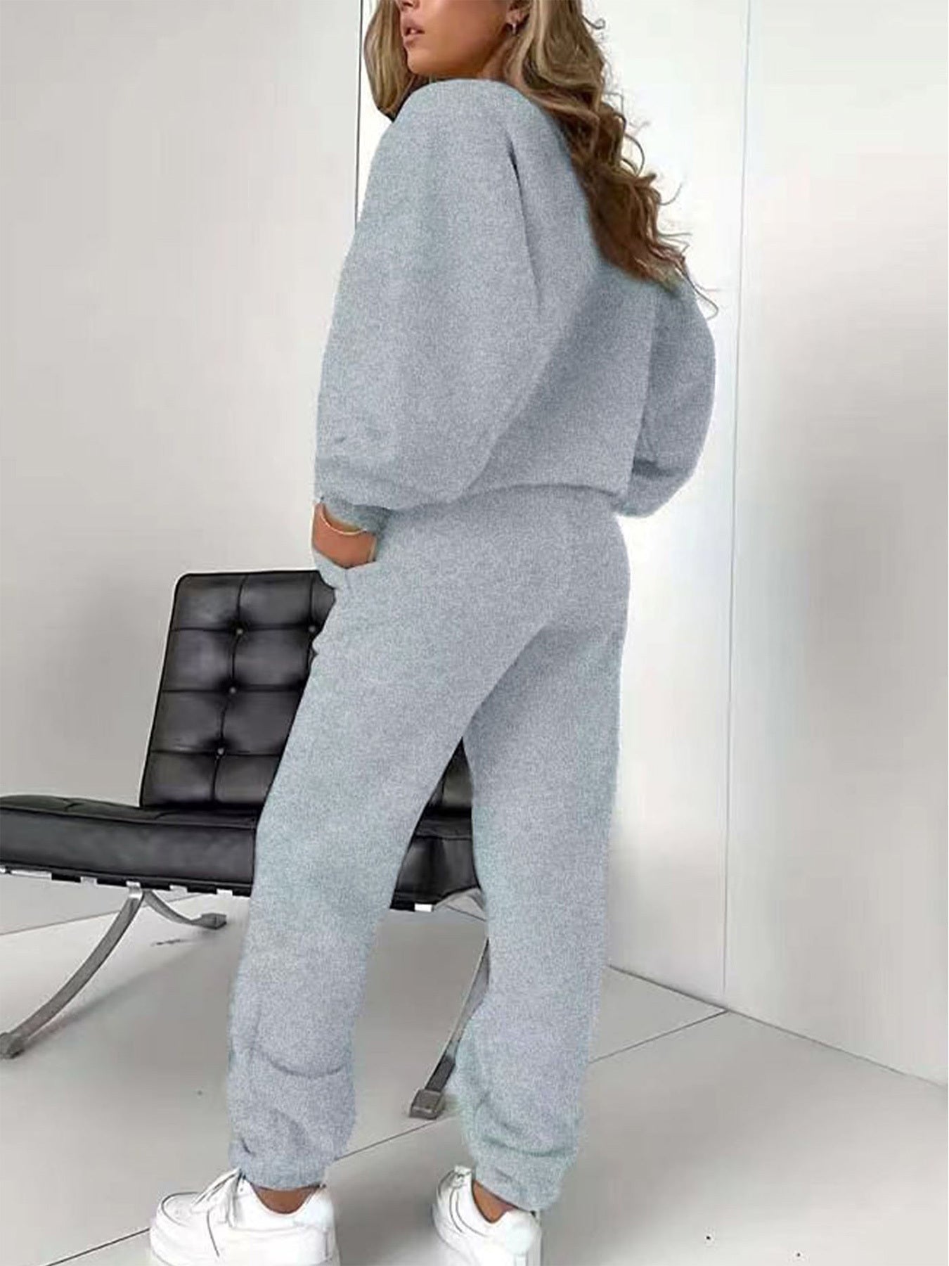 Graphic Print Two Piece Set, Crew Neck Sweatshirt & Pants, Women's Clothing, Fall Clothes For Women, Sweat Suits Women Two Piece