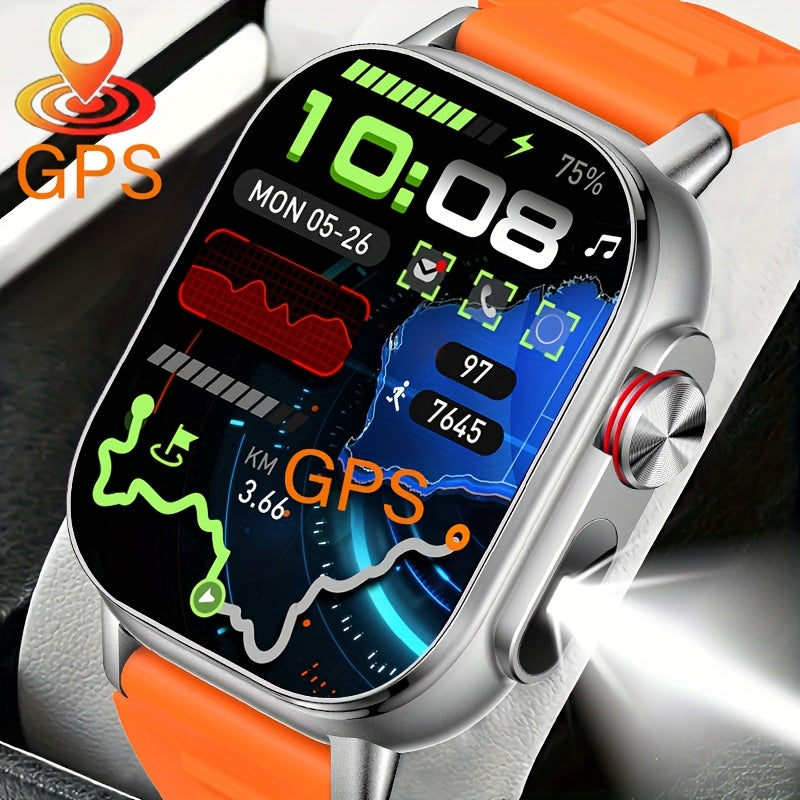 COIUSOR New 2, 01-inch GPS Smartwatch, GPS Positioning + IPS High-Resolution Display, Wireless Call Syncing SMS Reminder, GPS L1+L5 Dual-Frequency Positioning, Compass, Altitude, Barometric Pressure, High Quality, 3D Dly Vide