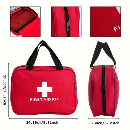 110/184pcs First Aid Kit for Car, Multi-Purpose Emergency Medical Supplies Portable Medical Bag, Camping Multi-Functional First Aid Bag Outdoor Home Emergency Bag Outdoor Hiking Camping Accessories