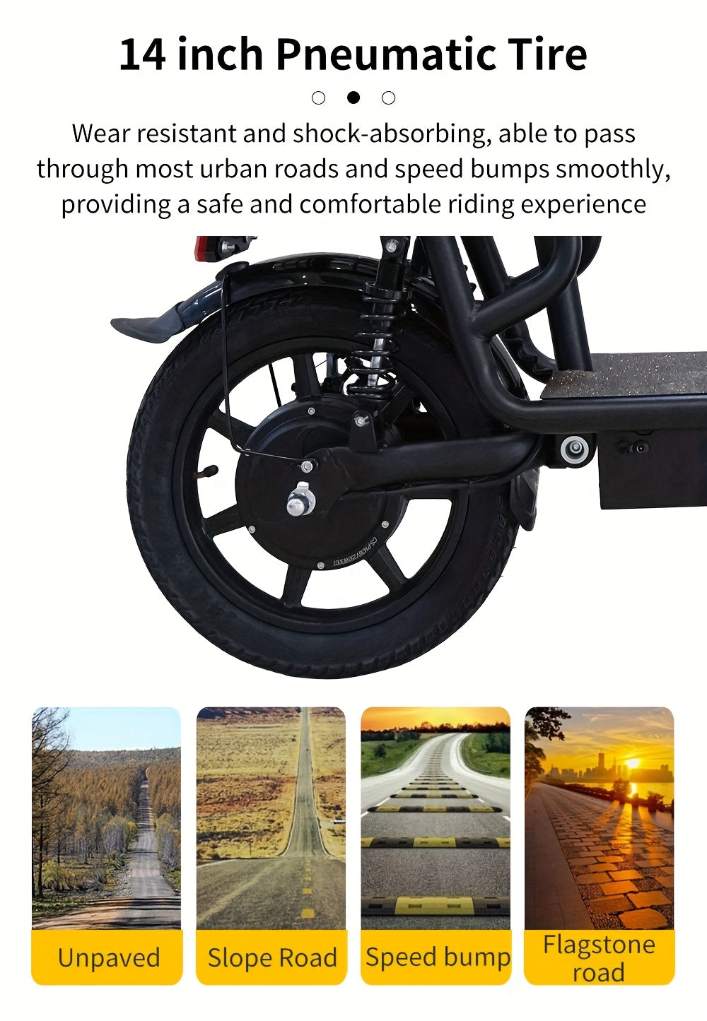 Folding Electric Scooter - 350W Motor, Portable Electric Scooter for Urban Use, 6AH/7.5AH Lithium Batteries, 25km Range & 25km/h Top Speed, 12"/14" Inflatable Tires, Front/Rear Disc Brakes+ Rear E-Brake, 264.55LB Max Load, Su