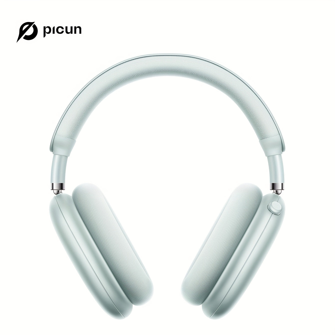 Picun F8Pro Wireless Over-Ear Headphones with 52dB Hybrid ANC, Hi Res Audio, 140H Playtime, Dual Device Pairing, 5 Mic ENC & Detachable Fabric Cushions All Day Comfort for Work & Travel, Picun