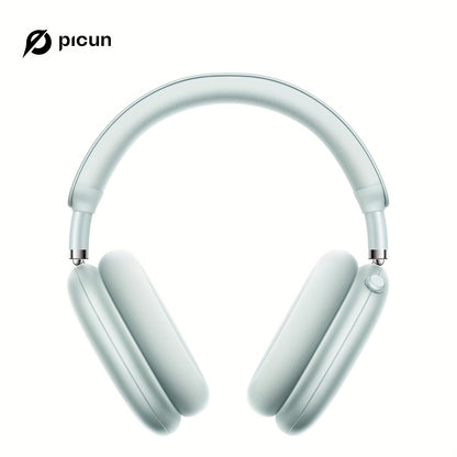 Picun F8Pro Wireless Over-Ear Headphones with 52dB Hybrid ANC, Hi Res Audio, 140H Playtime, Dual Device Pairing, 5 Mic ENC & Detachable Fabric Cushions All Day Comfort for Work & Travel, Picun