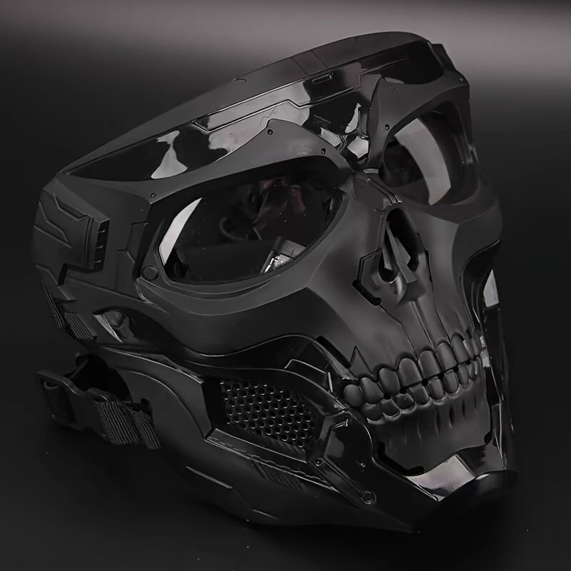 FAST Tactical And Skull Mask Set with Enhanced ABS, Adjustable Knob for CS Paintball Outdoor Activities Maximum Protection for Paintball, Hunting!Cosplay Photo Props, Bar Club Rave Party Supplies, Gift & Collection, Halloween