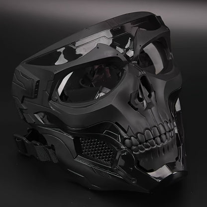FAST Tactical And Skull Mask Set with Enhanced ABS, Adjustable Knob for CS Paintball Outdoor Activities Maximum Protection for Paintball, Hunting!Cosplay Photo Props, Bar Club Rave Party Supplies, Gift & Collection, Halloween