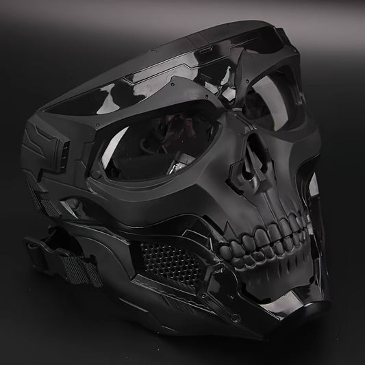 FAST Tactical And Skull Mask Set with Enhanced ABS, Adjustable Knob for CS Paintball Outdoor Activities Maximum Protection for Paintball, Hunting!Cosplay Photo Props, Bar Club Rave Party Supplies, Gift & Collection, Halloween
