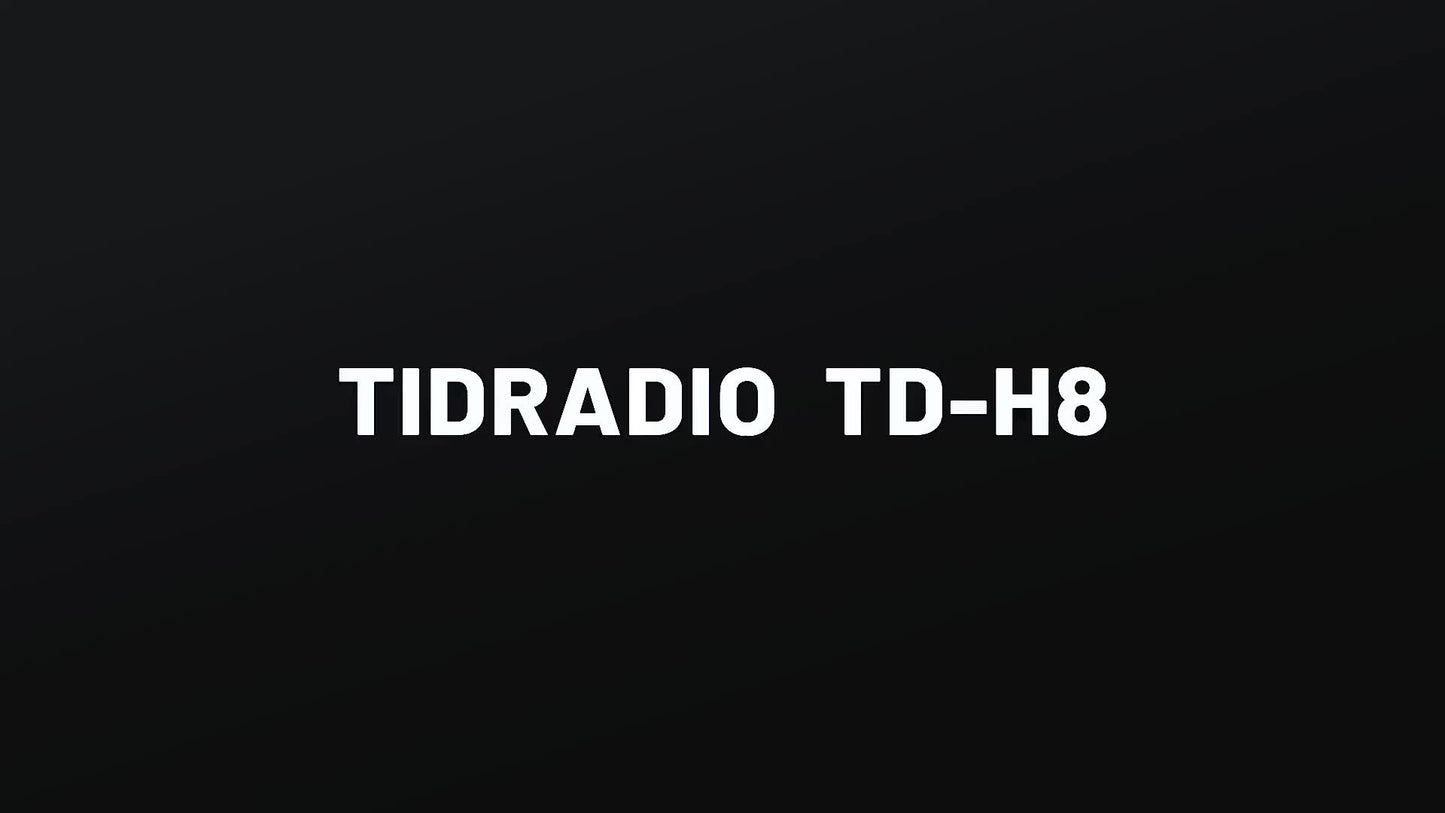 TIDRADIO TD-H8 2nd Gen 10W High-Power Handheld Two-Way Radio - 2500mAh Long-Lasting Battery, UHF Frequency 136-174MHz, 5000 Channels with Repeater List, FM Radio & Compatible, -Powered for Ham/GMRS/Radio Use, Durable Walkie T